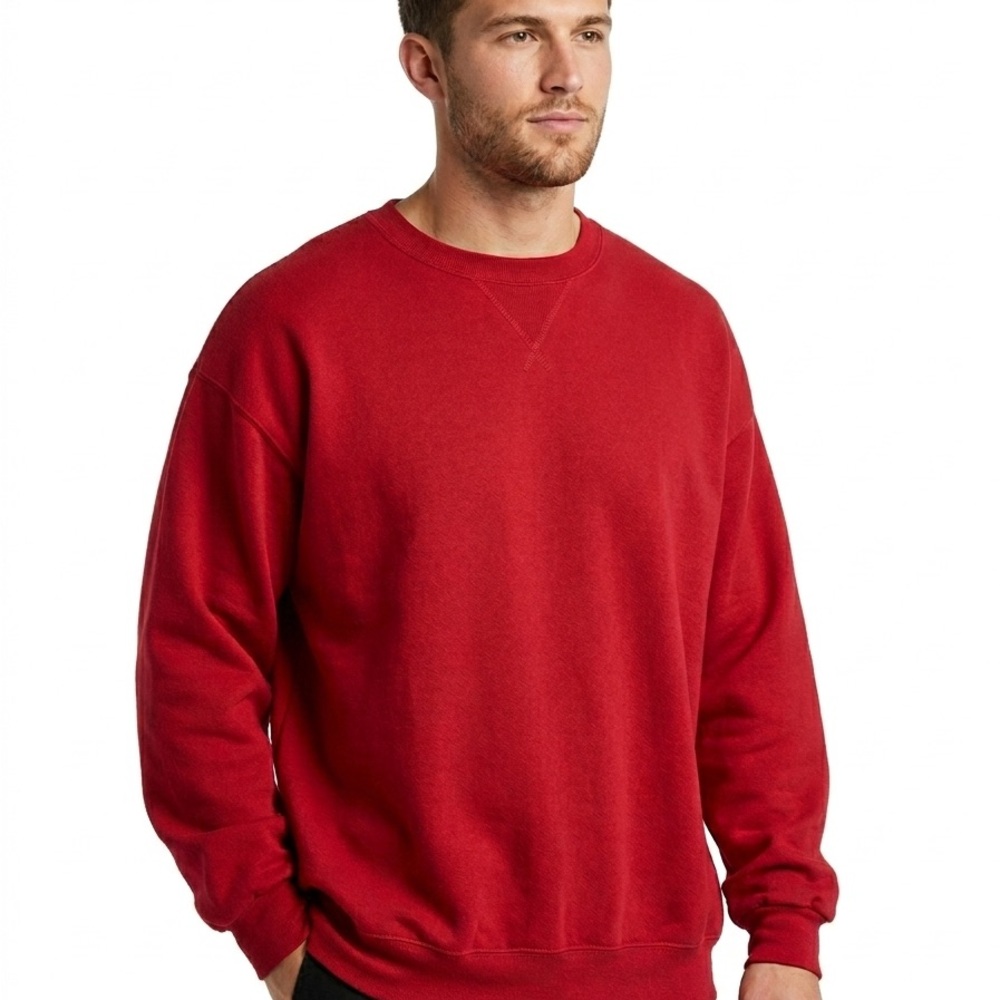 Vintage Jerzees Red Crewneck Sweatshirt 4XL Oversized Russell Corp 90s